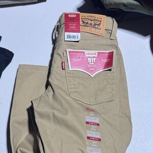 Levi's 511 Slim Fit Khaki Chinos